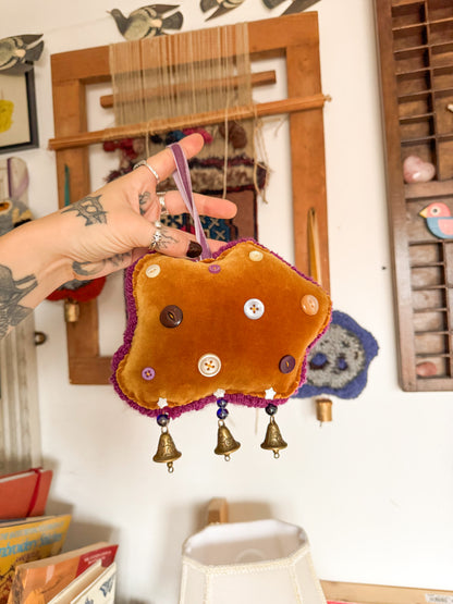 Large hagstone talisman (purple)